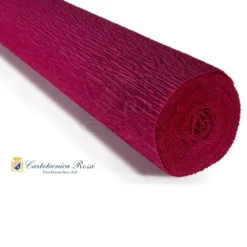 Cartotecnica Rossi kräppapper 584 – vinröd, 180 g rulle (144 g/m²) à 50×250 cm