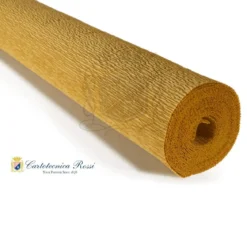 Cartotecnica Rossi kräppapper 579 – mörkbeige, 180 g rulle (144 g/m²) à 50×250 cm