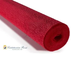 Cartotecnica Rossi kräppapper 589 – rosenröd, 180 g rulle (144 g/m²) à 50×250 cm