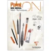 Clairefontaine Paint ON Multi Techniques block A6 (105×148 mm), 15 vita ark, 250 g/m²