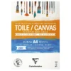 Clarefontaine Canvas Polycotton canvasblock A4 (210×297 mm), 10 ark, 200 g/m²