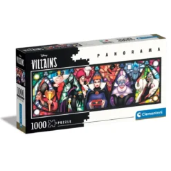Clementoni Disney Villains Panorama pussel 1000 – 98×33 cm