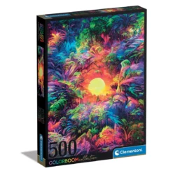 Clementoni pussel Colorboom Collection – Psychedelic Jungle 500 bitar, 36×49 cm