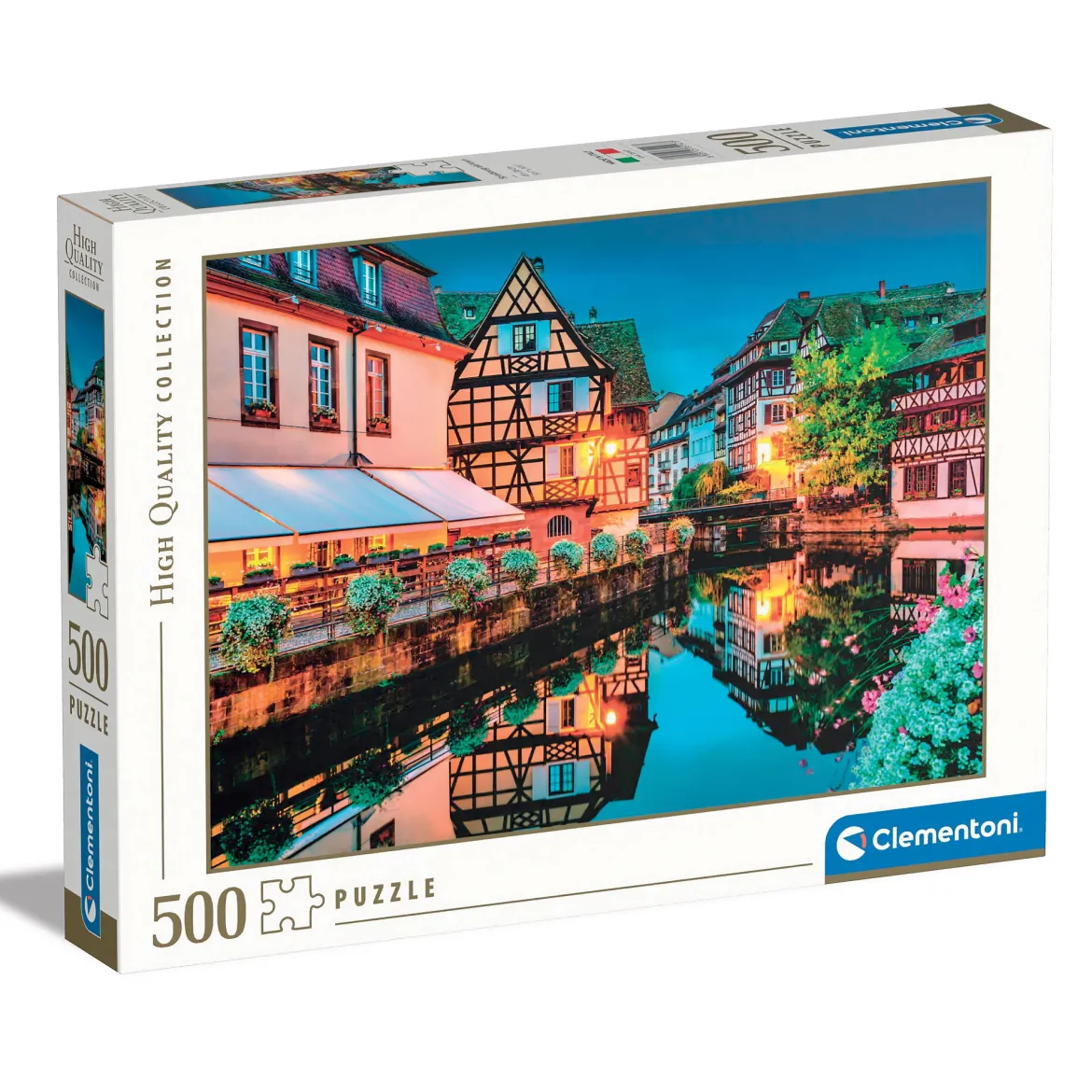 Clementoni pussel HQC – Vieille ville Strasbourg. 500 bitar, 49×36 cm