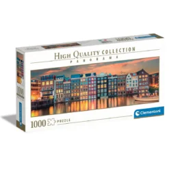 Clementoni pussel Panorama – Amsterdam 1000 bitar, 98×33 cm
