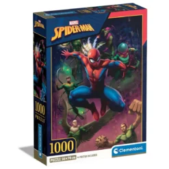 Clementoni pussel Spiderman, klassiska spindelmannen! 1000 bitar, 50×70 cm