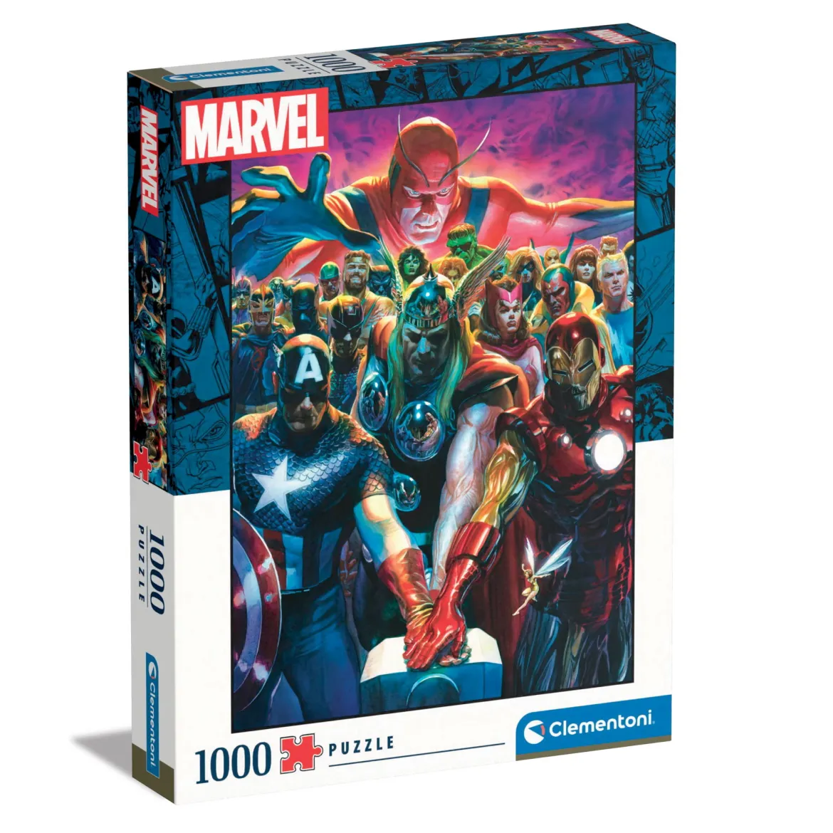 Clementoni pussel – Superhjältar från Marvels Avengers. 1000 bitar, 50×69 cm
