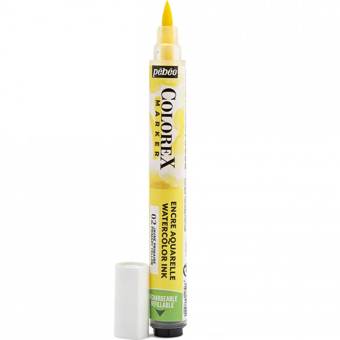 Colorex Marker Primary Yellow – marker med akvarellbläck och penselspets