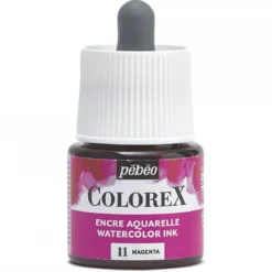 Colorex Watercolor Ink 45 ml Magenta – burk med akvarellbläck och pipett