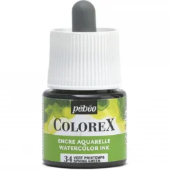 Colorex Watercolor Ink 45 ml Spring Green – burk med akvarellbläck och pipett