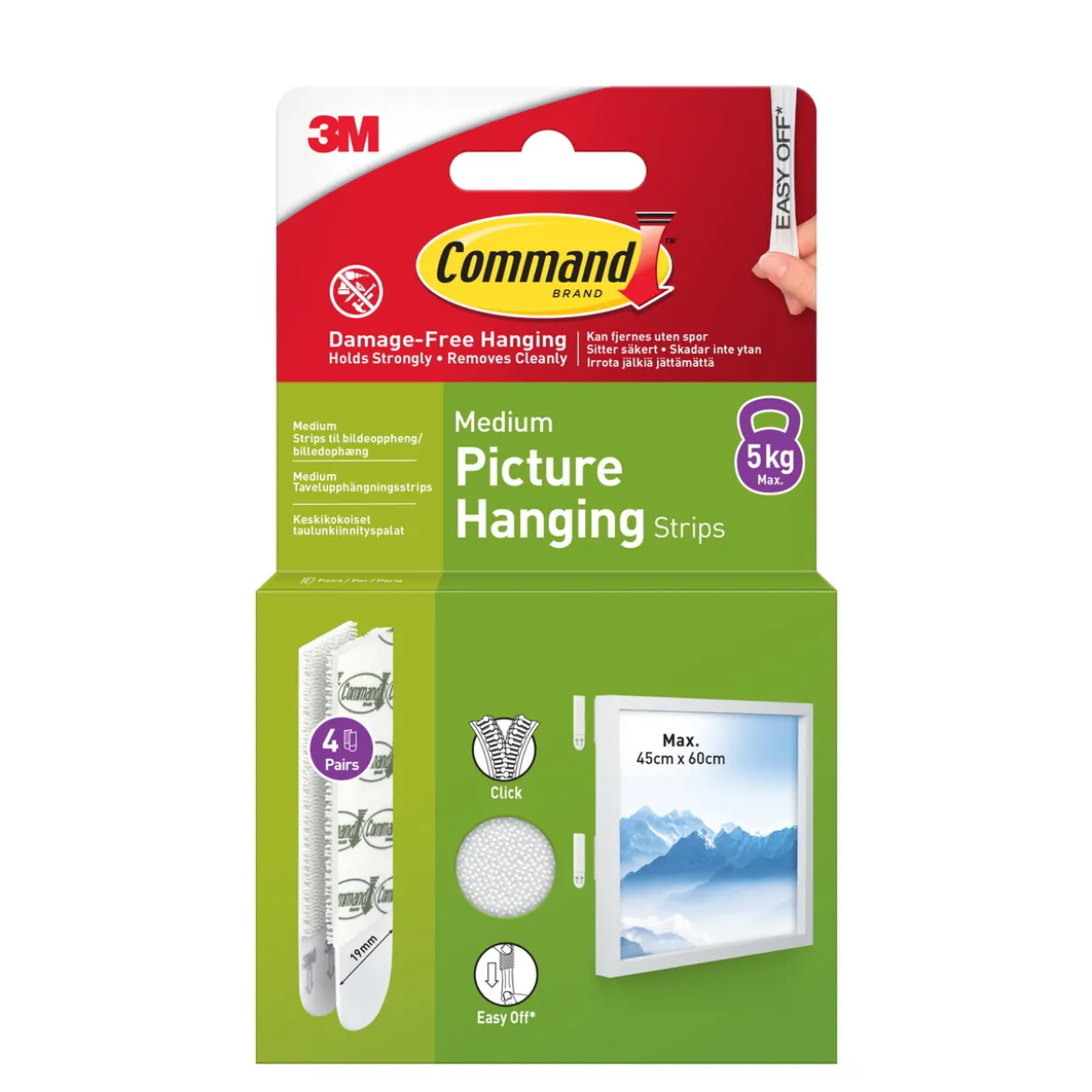 Command Monteringsstrips 4 par