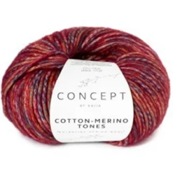 Cotton Merino Tones 50g rött & rosa 303
