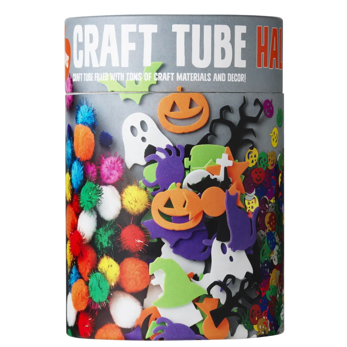 Craft Tube Halloween, ett pysselrör fyllt med roliga saker för rysligt pyssel!