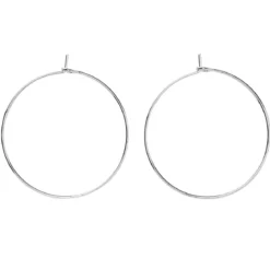 Creolringar 30mm 5par silverf.
