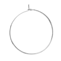 Creolringar 40mm 5par silverf.