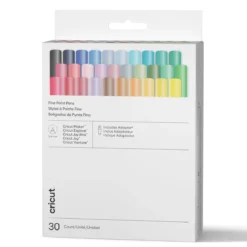 Cricut Pen Set 30 inkl. adapter – 0,4 mm pennor avsedda för papper, vinyl, klisterpapper etc.