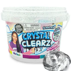 Crystal Clearz Slime 1,2 kilo doftande & genomskinligt slajm i en spann!