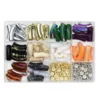 Curved bamboo beads classic 60 tubpärlor 35x10 mm och 100 spacers Ø:10mm