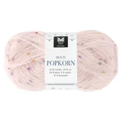 Dale Multi Popkorn från House of Yarn, 50 g ljusrosa – mångsidigt effektgarn