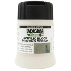 Daler-Rowney Adigraf Acrylic Block Printing Medium 250 ml – konvertera akrylfärg till linofärg
