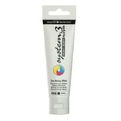 Daler-Rowney System3 Heavy Body akrylfärg 59 ml – Zinc Mixing White 006