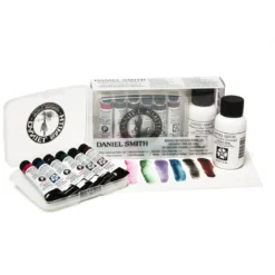 Daniel Smith Mineral Watercolor Mixing Kit – 6x5 ml akvarellfärg, grundering & guide