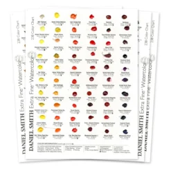 Daniel Smith prickkort – Watercolor Dot Card 238 – 4 ark med 238 kulörer att prova på