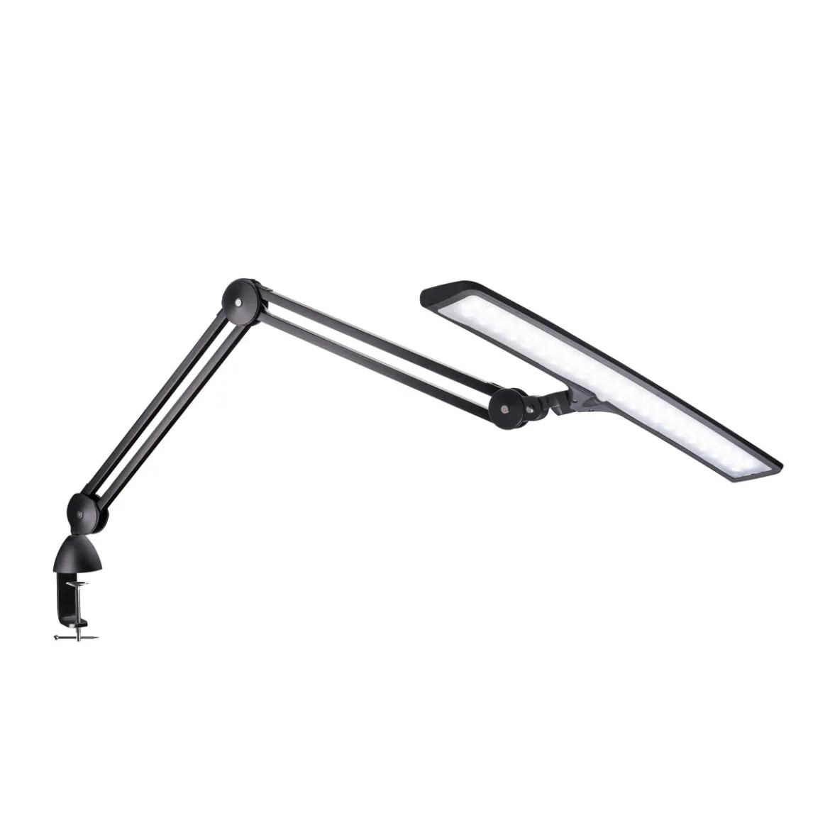 Daylight Lumi E35501, svart bordslampa med 51 cm brett lamphuvud, CRI 95+
