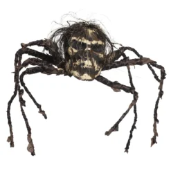 Dödskallespindel med trassligt hår och textilklädda ben 11×57 cm