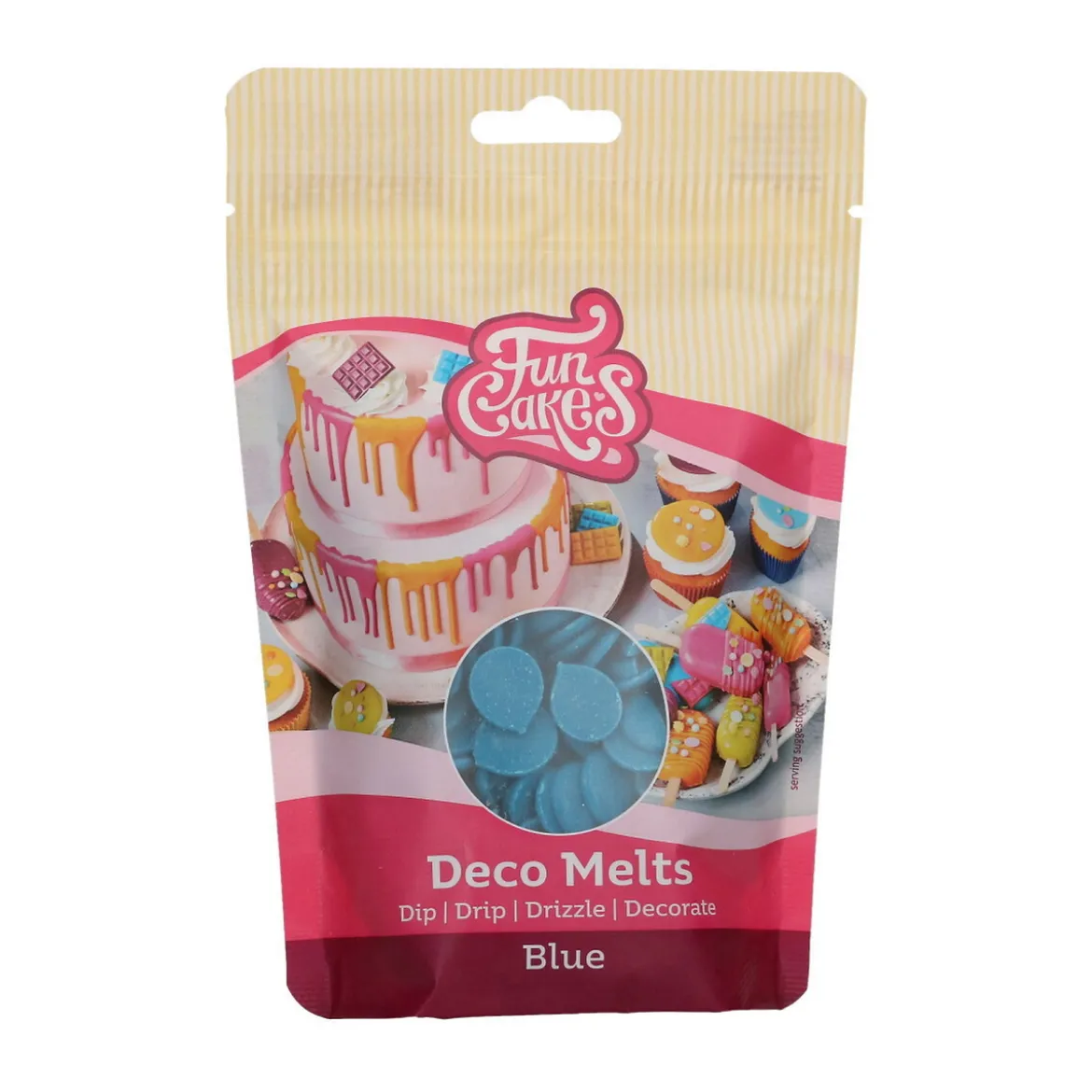 Deco Melts tårtdekoration 250g blå