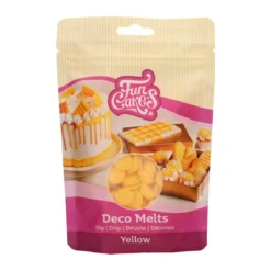 Deco Melts tårtdekoration 250g gul