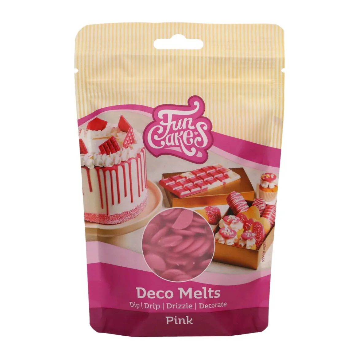 Deco Melts tårtdekoration 250g rosa