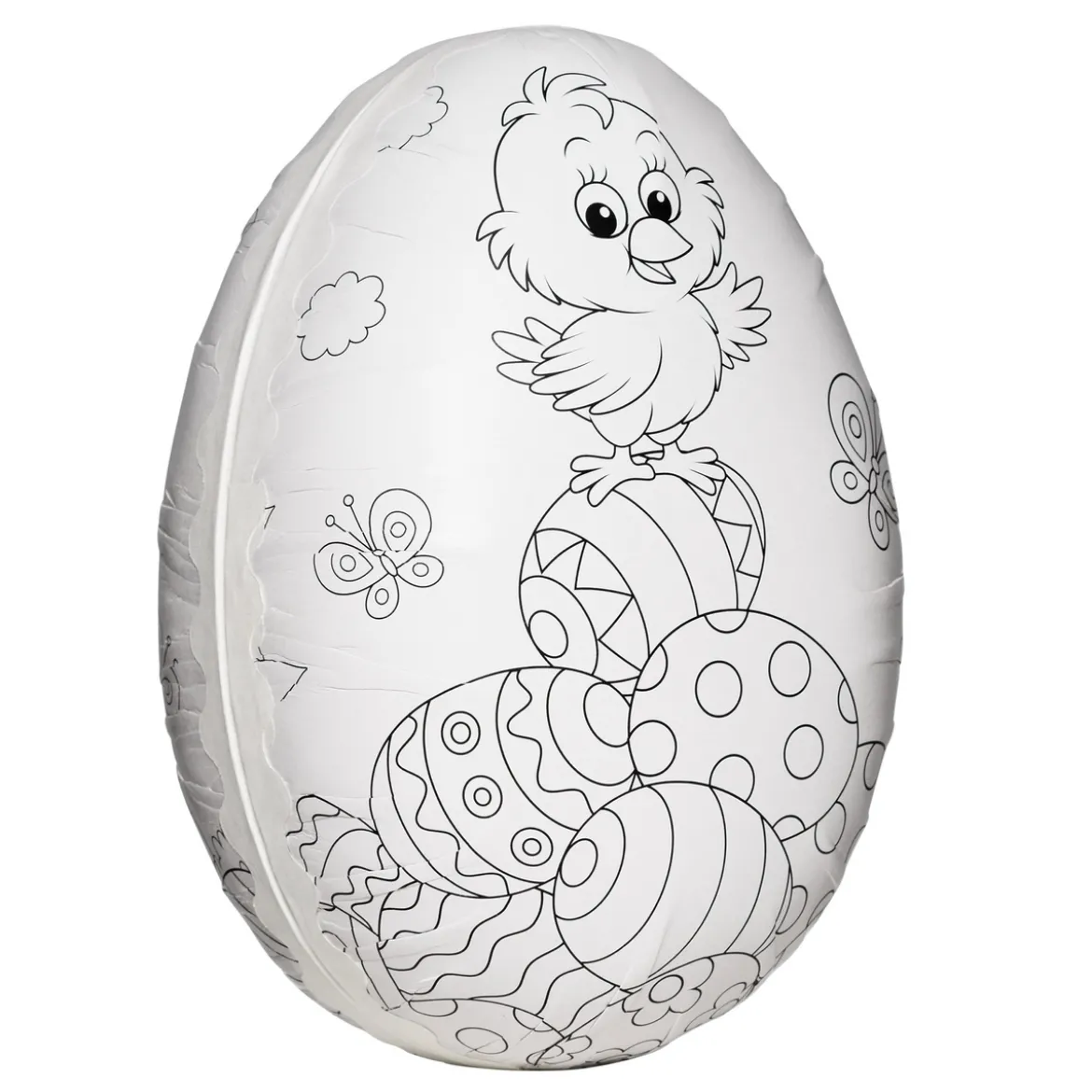 Delbart påskägg 15 cm kyckling
