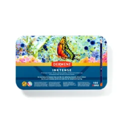 Derwent Inktense 100 akvarellpennor i metallask