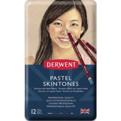 Derwent pastellpennor 12 Skin