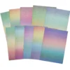 Designblock med 20 glitterark i livliga färger, A4 (210×297 mm) mm, 220 g/m²