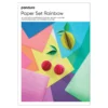 Designblock Rainbow A4, 24 ark, varav 4 med metallictryck, 180 g/m²