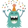 Diamond Dotz Party monster – diamond painting, 7,8×7,8 cm