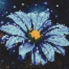 Diamond painting – 20×20 cm stort motiv med en ljuvligt blå prästkrage