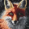 Diamond painting – 30×30 cm stort motiv med en listig rödräv