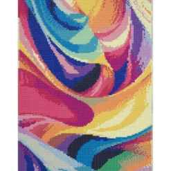 Diamond Painting konstnärligt motiv, 30×40 cm väv + pärlor, silikon & pincett