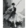 Diamond Painting prima ballerina, 30×40 cm väv + pärlor, silikon & pincett