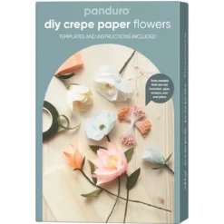 DIY-kit Blommor av kräppapper – pryd ditt hem med vackra pappersblommor!