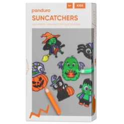 DIY-Kit Creepy Suncatchers – måla halloweens 9 rysligaste solfångare (månfångare?)
