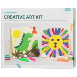 DIY-kit Lilla vernissagen, allt för att måla 4 vackra små trätavlor!