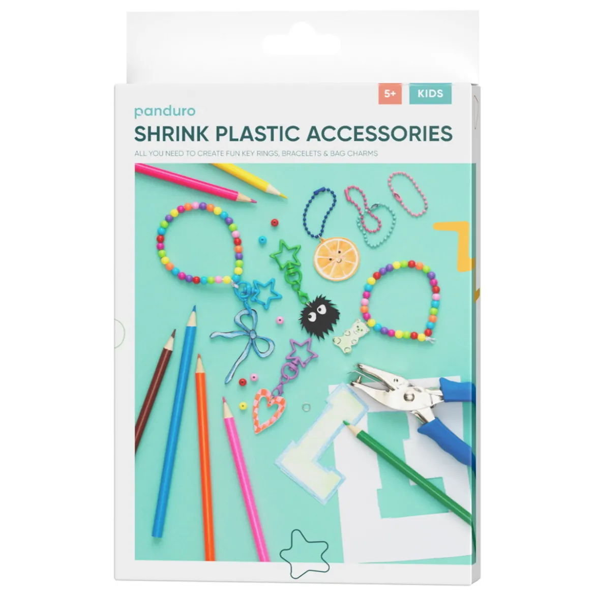 DIY-kit med allt för att skapa charms & hängen av krympplast!