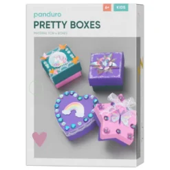 DIY-kit Pretty boxes – måla och dekorera vackra små askar!
