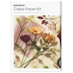 DIY-kit Skapa vackra pappersblommor av kräppapper i härliga höstfärger!