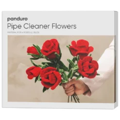 DIY-kit Skapa 4 vackra rosor & 2 rosenknoppar av piprensare