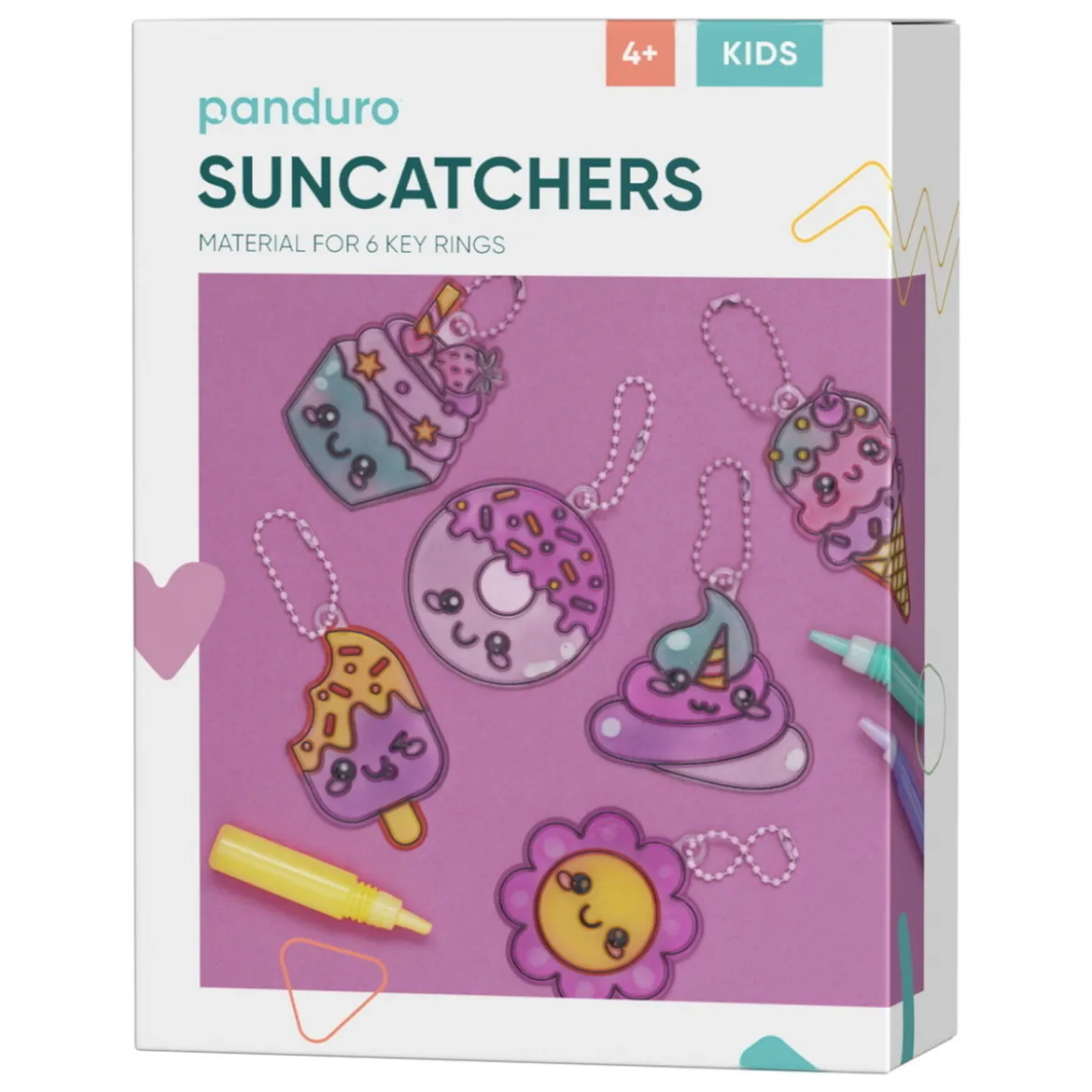 DIY-kit Suncatchers, måla vackra nyckelringar med solfångare!